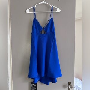 ASTR the Label Inara Satin Cutout Mini Dress